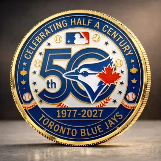 Discover Toronto Blue Jays 50th Anniversary Commemorative Coin