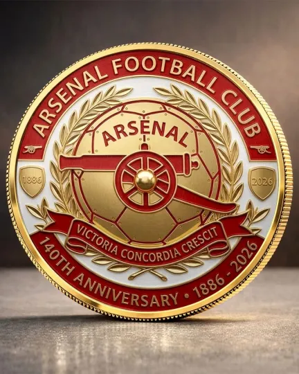 Discover Arsenal Football Club 140th Anniversary Commemorative Coin