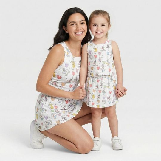 Discover Whimsical Mickey White Balloon Activewear Set, Signature Character RunDisney Outfit, Spring Break Vacation Women Summer Skort Birthday Gift