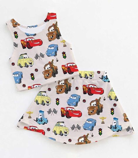 Discover Disney Cars Outfit, Activewear Set, Child Disney Shirt, Athletic Set, Disney Athletic Set, Athletic Fabric, Disney Outfit