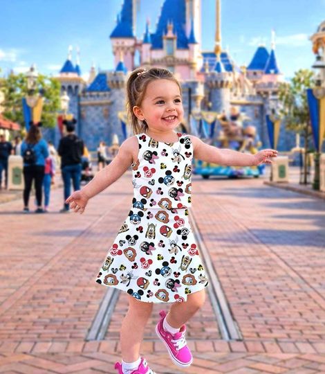 Discover Girl Power Mickey Avengers Squad Outfit, Set - Avengers Skort - Childrens Disney Outfit - Mickey Avengers Activewear Girls Set