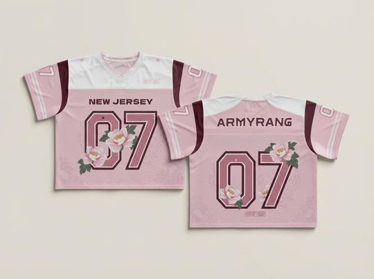 Discover Customizable Jersey Shirt, Kpop Fan Concert Outfit, Floral Number Print