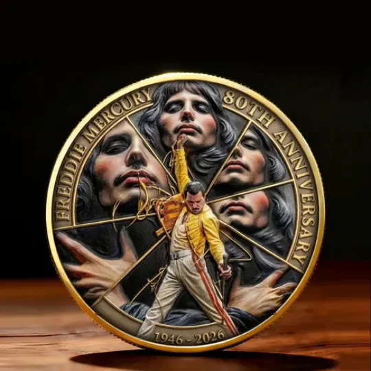 Discover Freddie Mercury 80th Anniversary 2026 Commemorative Coin
