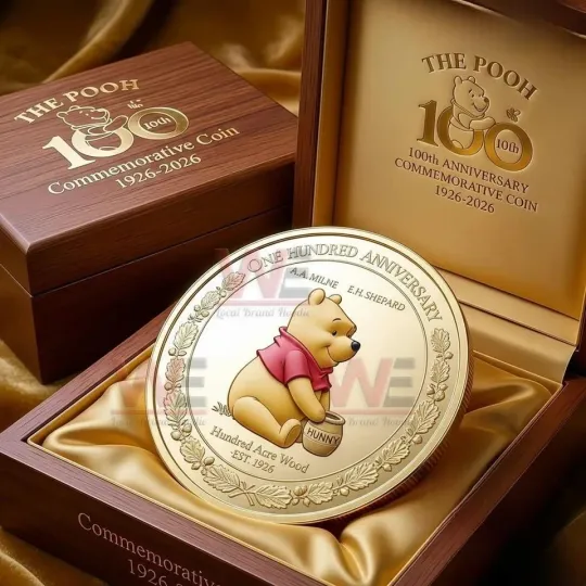 Discover The Pooh 100th Anniversary Commemorative 1926-2026 Coin