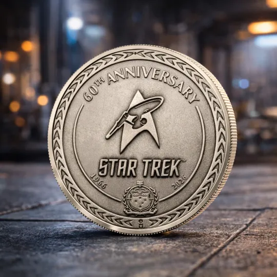 Discover startrek2020 60 Years Celebration Antique Silver Coin - Starfleet Insignia Token