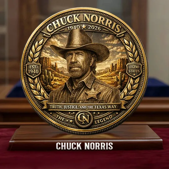 Discover Chuck Norris 1940-2026 Legends Never Die Commemorative Challenge Coin US Patriot