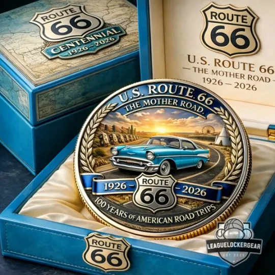 Discover Centennial 1926-2026 The Mother Road Commemorative Coin