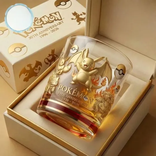 Discover Pika PKM 30th Anniversary Whiskey Glass