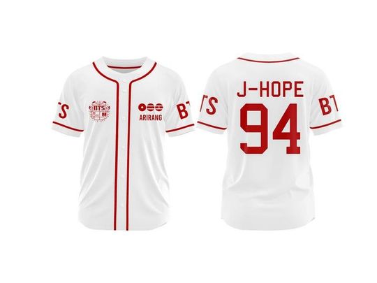Discover Personalized Custom BTS Baseball Jersey, Kpop Army World Tour Shirt, Bangtan Fan Merch, BTS Members Jersey For Army Jersey 3D Print