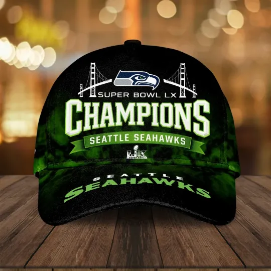 Discover Seahawks 2025 Champions Baseball Cap