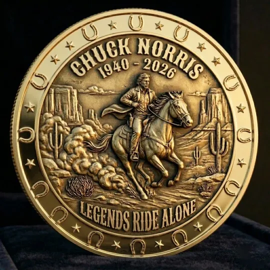 Discover Chuck Norris Coin Legends Ride Alone Commemorative Gold Coin Full Set 1940-2026