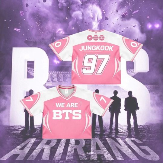 Discover BTS Arirang World Tour BTS 2026 Croptop Football Jersey, BTS World Tour 2026 Football Jersey