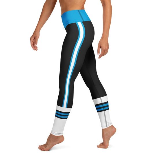 Discover Carolina Football Inspired Women's High Wasted Leggings Great Gift For Football Fans Boujee Carolina Fan