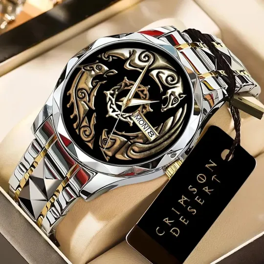 Discover Crimson Desert Alloy Luxury Quartz Watch