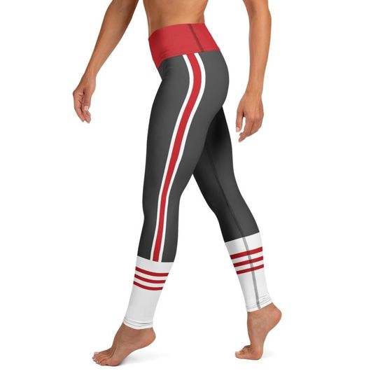 Tampa Bay Football Inspired Women's High Wasted Leggings Great Gift For Football Fans Boujee Tampa Bay Fan