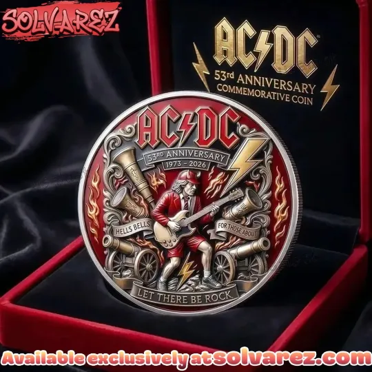 Discover AC dc 53rd Anniversary 1973-2026 Commemorative Coin