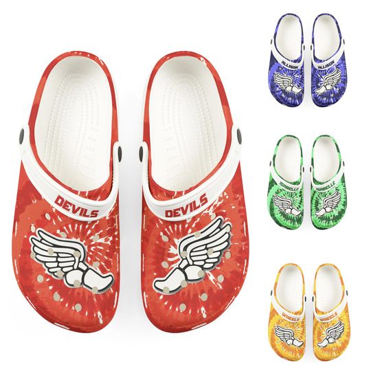 Discover Personalized Custom Child and Adult Lacrosse Tie Dye Clogs Shoes Great Gift Fully Customizable