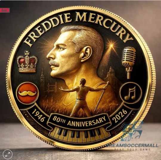Discover Freddie Mercury 80th Anniversary 1946-2026 Commemorative Coin