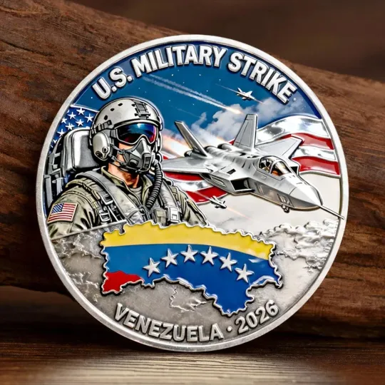 Discover US Military Strike Venezuela 2026 Operation Southern Spear Challenge Coin Gift