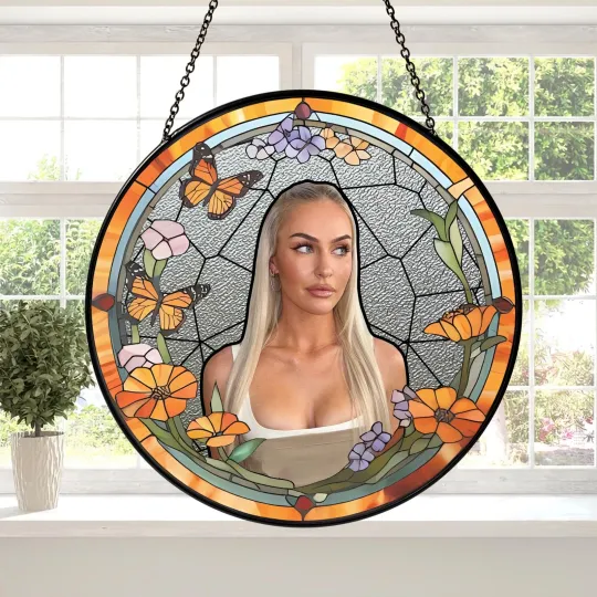 Discover Charley Hull Stained Glass Suncatcher Window Ornament
