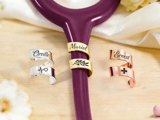 Personalized Stethoscope ID Tag - Custom Name Tag for Nurses and Students