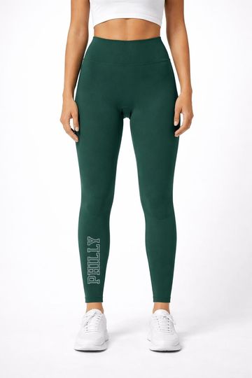 Discover Philadelphia High Waisted Yoga Pants, Workout Leggings, Athletic Fitness Leggings, Gym Yoga Pants, Activewear Bottoms