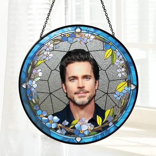 Discover Matt Bomer Stained Glass Suncatcher - Home Window Hanging Ornament