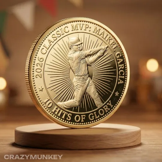 Discover Maikel Garcia Commemorative Coin | Venezuela WBCC 2026