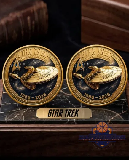 Discover Trek 60th Anniversary 1966-2026 U.S.S Commemorative Coin