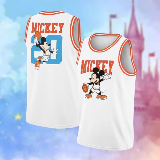 Personalized Mickey and Friends Basketball Jersey, Disney Basketball Jersey, Disney Basketball Team Jersey