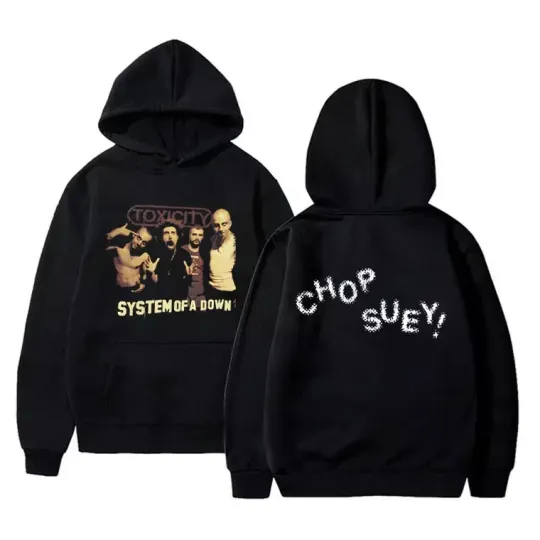 two sided hoodie rock lover, Rock Band SYSTEM OF DOWN Toxicity Hoodie