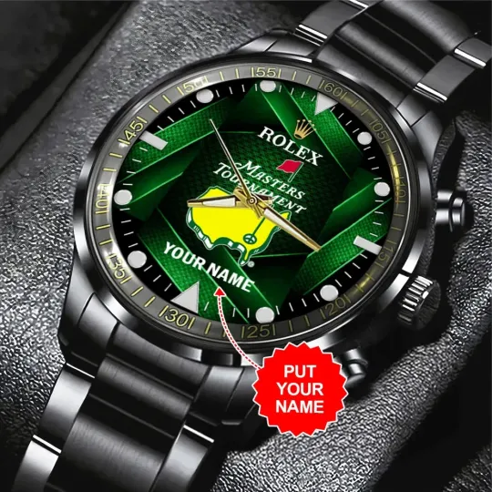 Discover Personalized Masters Tournament Black Stainless Steel Watch