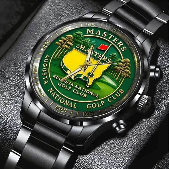 Discover Masters Tournament Black Stainless Steel Band Watch
