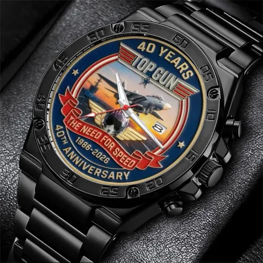 Discover Top Gun 40th Anniversary Stainless Steel Watch for Men