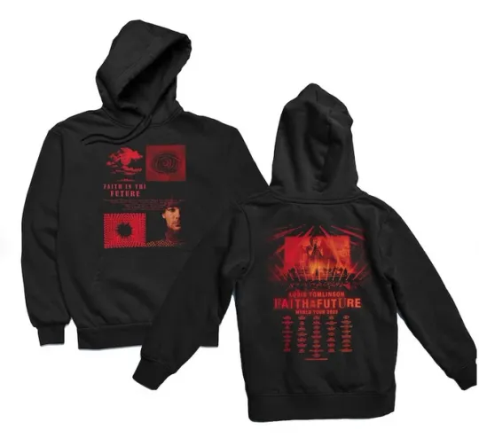 Discover Faith In The Future World Tour 2023 Double Sided Hoodie