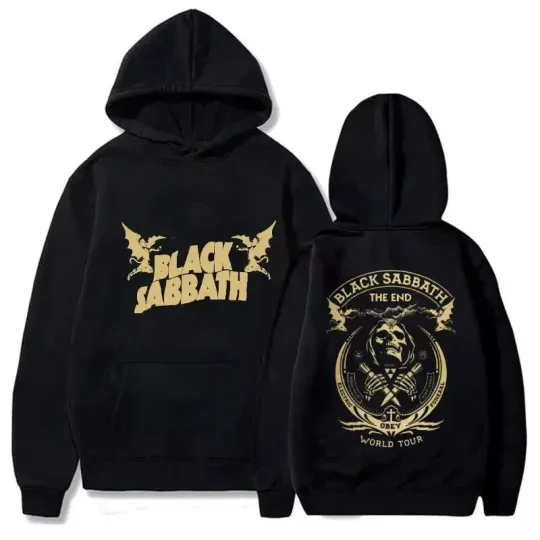 Black Sabbath The End World Tour Double Sided Hoodie