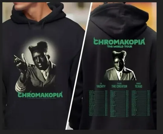 Tyler The Creator Chromakopia World Tour Hoodie 2025 Double Sided Hoodie