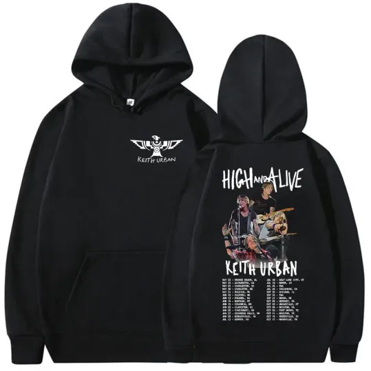 Discover Keith Urban High and Alive World Tour 2025 Hoodie