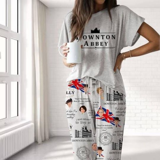 Discover Downton Abbey Pajama Set  Cozy British TV Series Loungewear