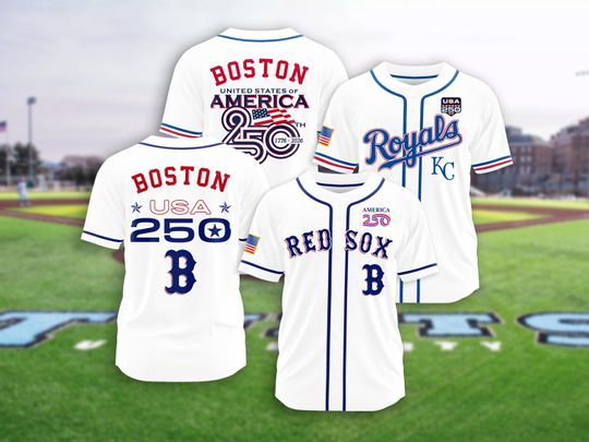 Discover Personalized Baseball Jersey USA 2026, Baseball Jersey Custom Name Number, Happy 250th Birthday USA Shirt, Gifts for Baseball Lover & Fans