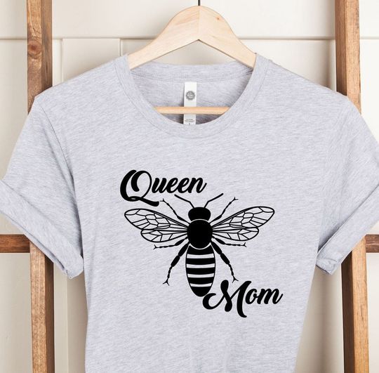 Discover Queen Mom Shirts, Working Mom, Happy Mother's Day Gift Shirt, Awesome Mom, Queen Bee Shirt, Cute Mama Tee, Women V-Neck Size, Mother's Day