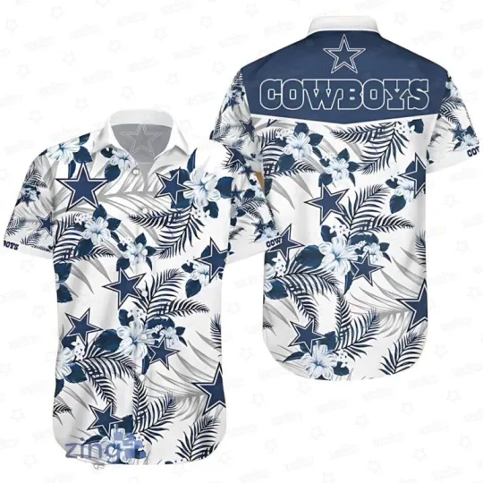 Discover Dallas Cowboys Tropical Breeze Sunset Hawaiian Shirt, Gift For football Fan