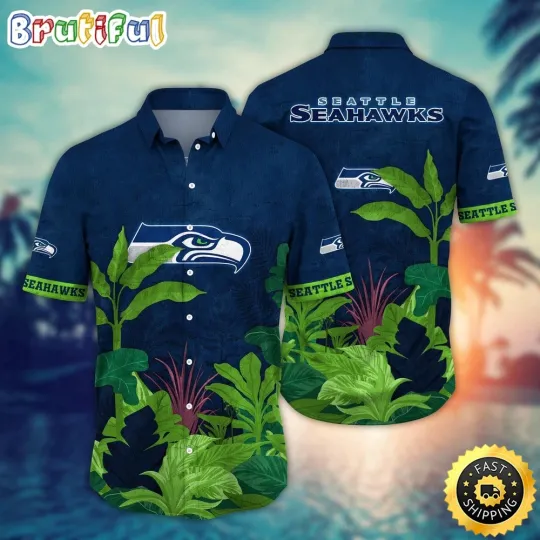 Seattle Seahawks Flower Style Statements Hawaiian Shirt For football Fans