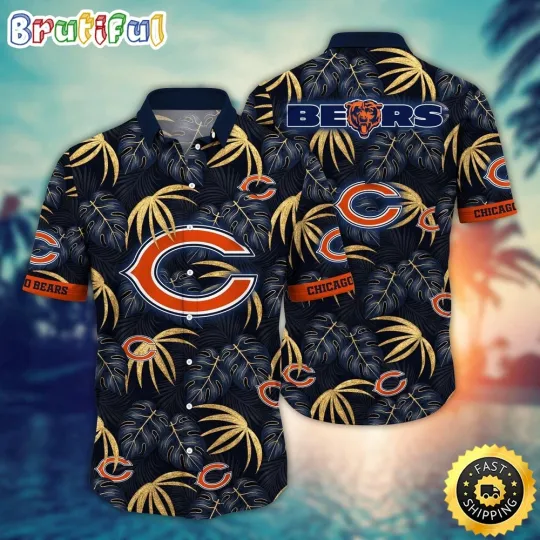 Discover Chicago Bears Flower Beachy Keen Hawaiian Shirt For football Fans