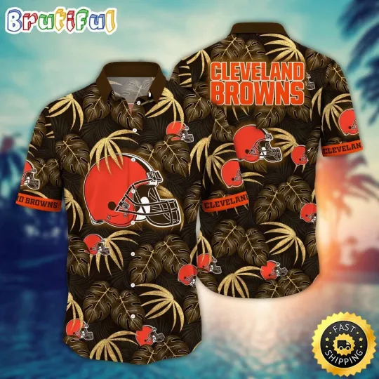 Discover Cleveland Browns Flower Beachy Keen Hawaiian Shirt For football Fans
