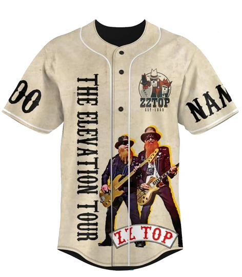 Discover CUSTOM SHIRT name number ZZ Band Baseball Jersey