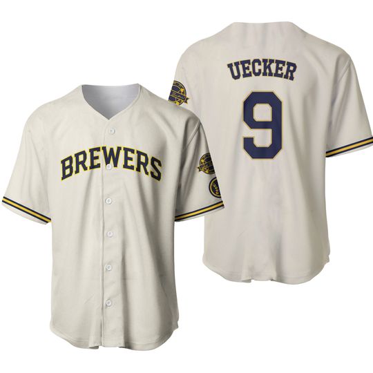 Brewers Bob Uecker 2025 Baseball Jersey Sport Shirt