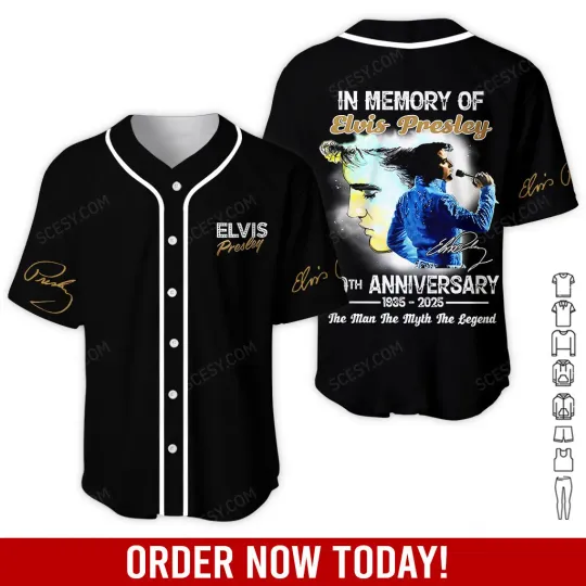 Discover Elvis Presley Baseball Jersey