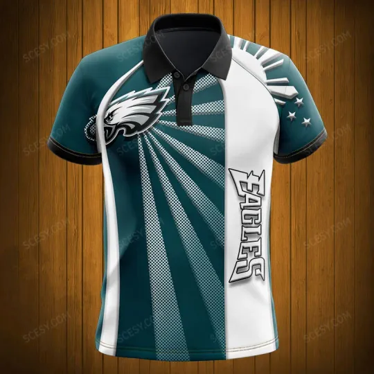 Discover Philadelphia Football Team Eagles Polo Shirt