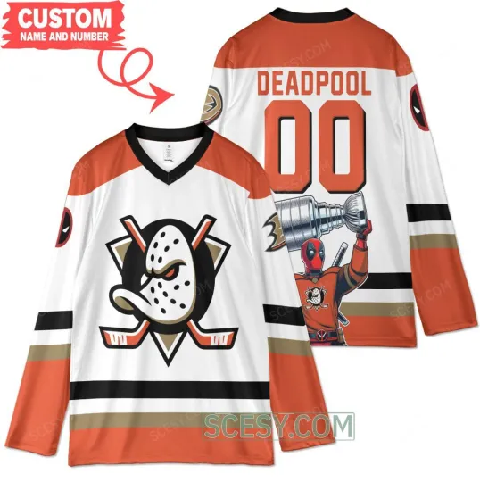 Anaheim Ducks x Darth Vader Star Wars with the Cup Custom Hockey Jersey